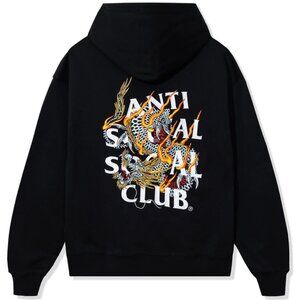 NWT Anti Social Social Club Quivering Liquids Dragon Hoodie (Ltd Edition) Sz XXL